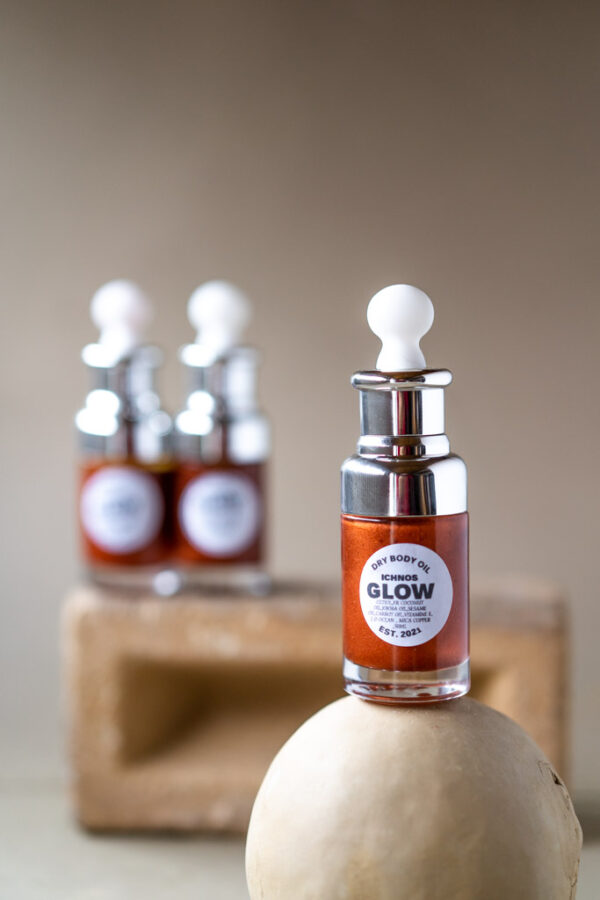 glow , body oil