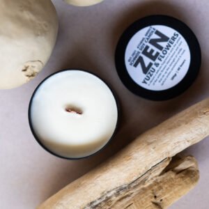 candle yuzu & flowers