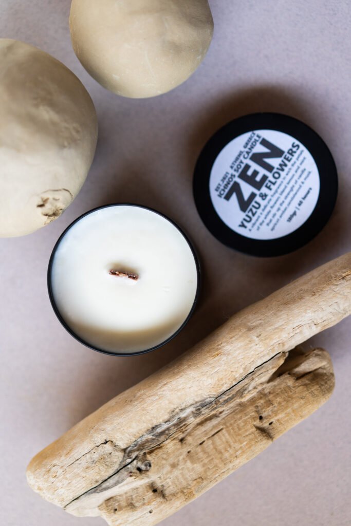 candle yuzu & flowers