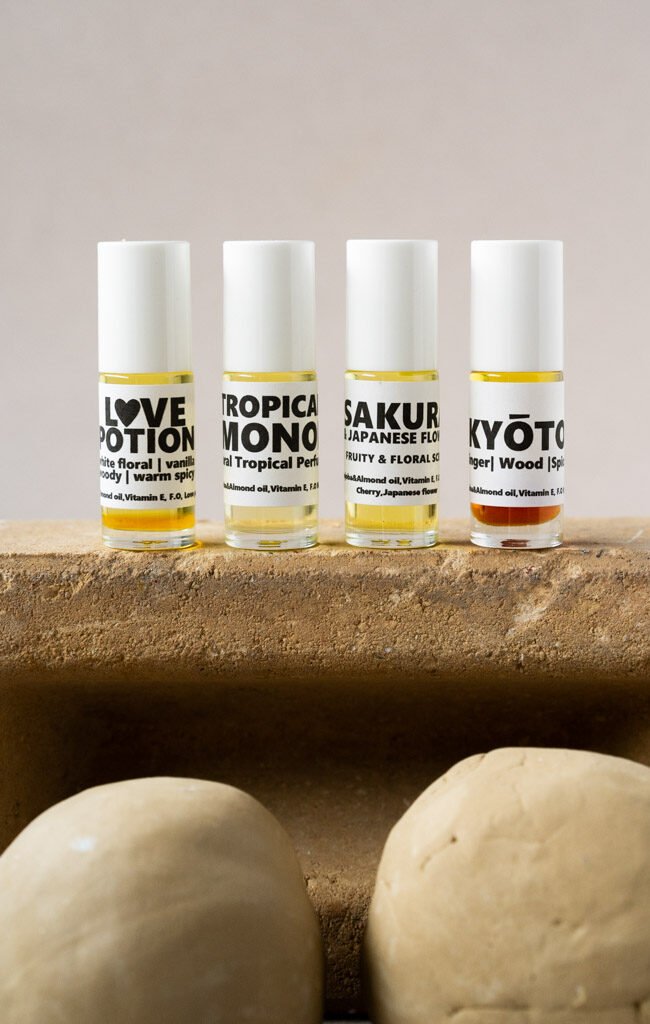 roll on perfume oil, home