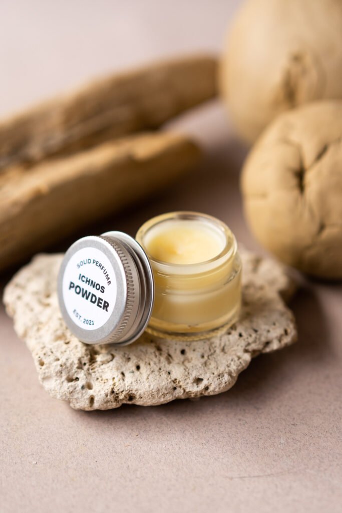 solid perfume baby powder